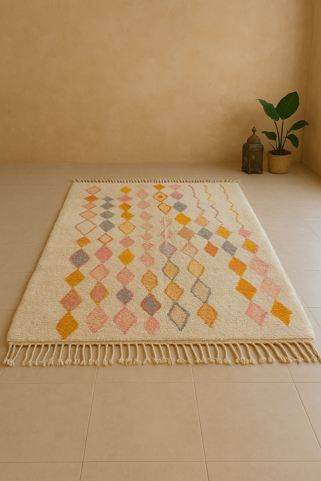 Tapis berbère “Douceur Pastel”