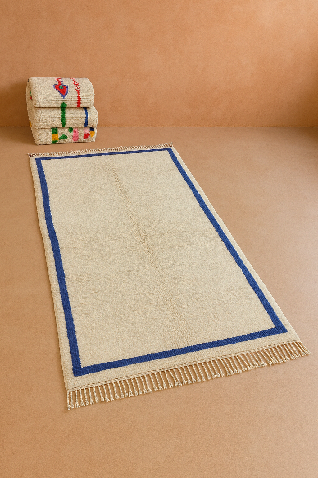 Tapis berbère “Ligne Bleue”